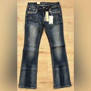 Women’s Grace In LA Boot Cut Jeans 30 NEW WITH TAGS!! Really cute!